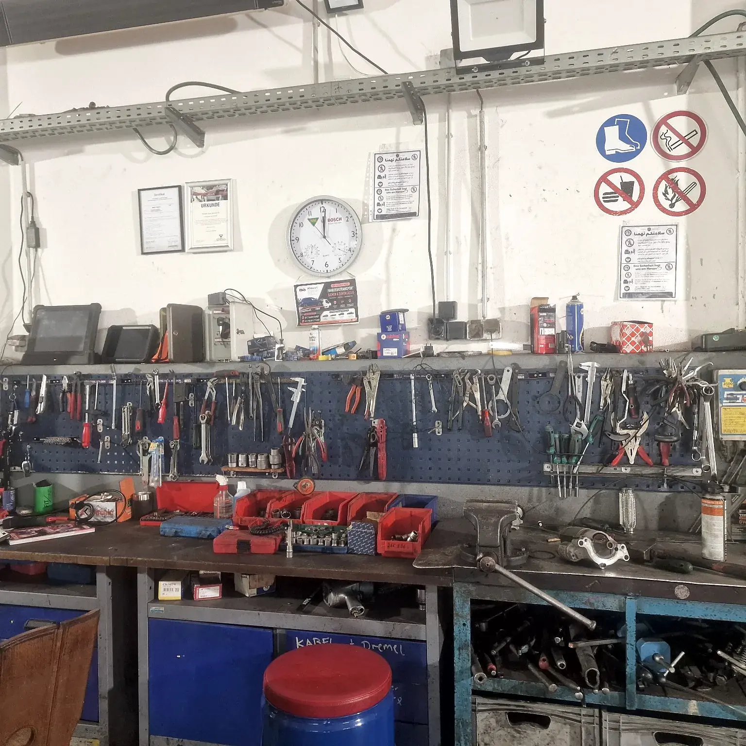 Workshop and equipment
